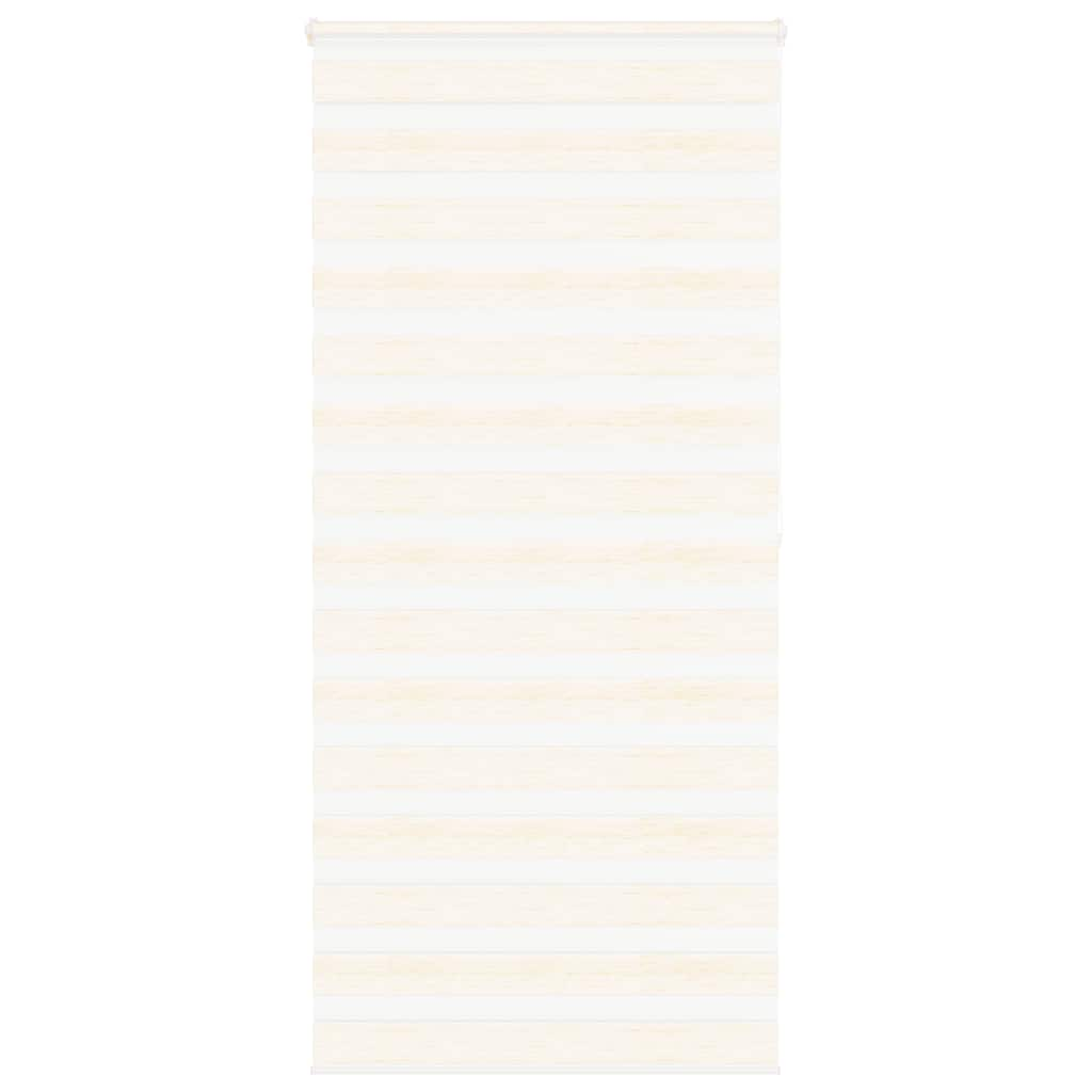 Vidaxl Zebra Roller Blind 115x200 cm ancho de polvo 110.9 cm marmerbeige