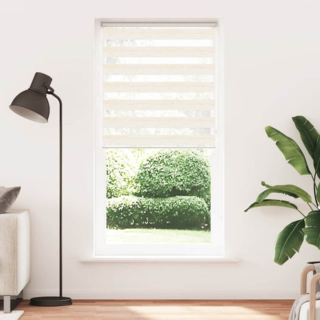 Vidaxx store enrouleur zèbre 115x200 cm largeur de tissu 110,9 cm marbre beige