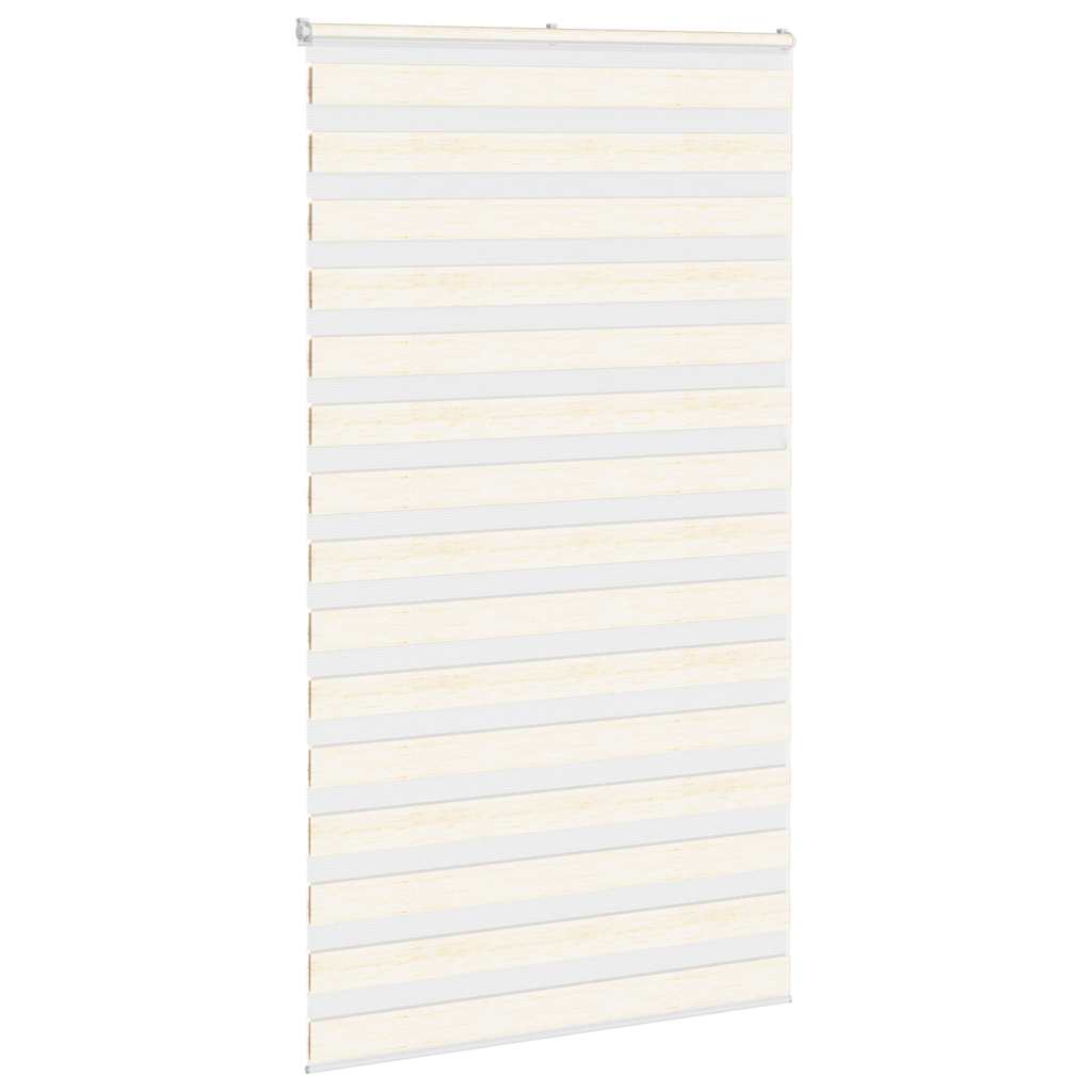 VidaXL store enrouleur zèbre 125x200 cm largeur de tissu 120,9 cm marbre beige