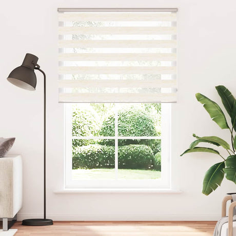 Vidaxx store enrouleur zèbre 140x200 cm largeur de tissu 135,9 cm marbre beige