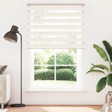 VidaXL store enrouleur zèbre 145x200 cm largeur de tissu 140,9 cm marbre beige
