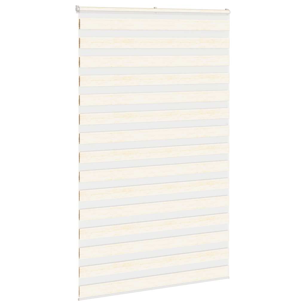 Vidaxl Zebra Roller Blind 145x200 cm Szerokość pyłu 140,9 cm marmerbeige