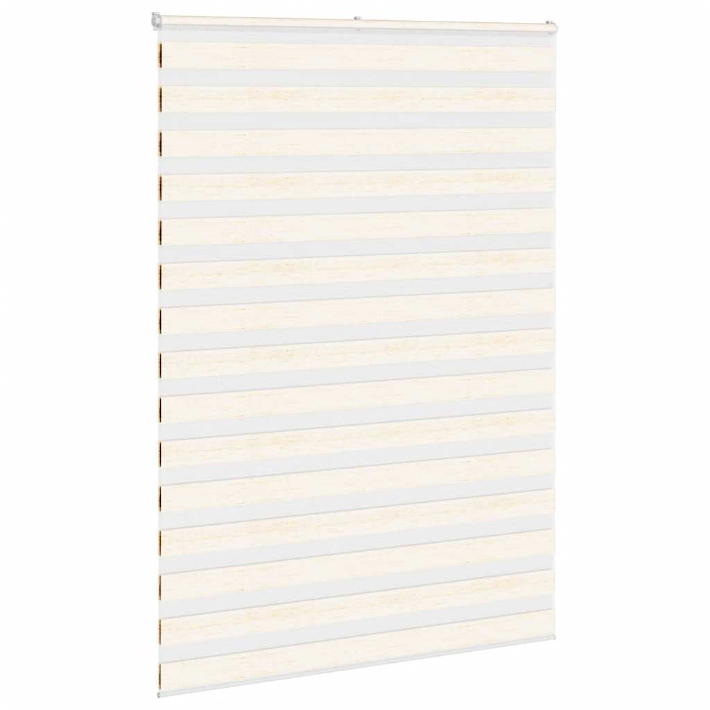 Vidaxl Zebra Roller Blind 155x200 cm Tygbredd 150,9 cm Marmerbeige