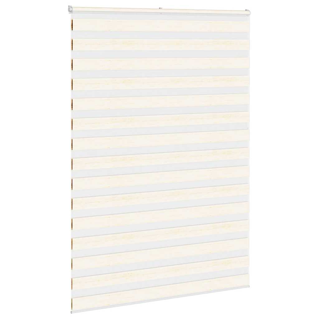 Vidaxl zebra rolgordijn 160x200 cm stofbreedte 155,9 cm marmerbeige