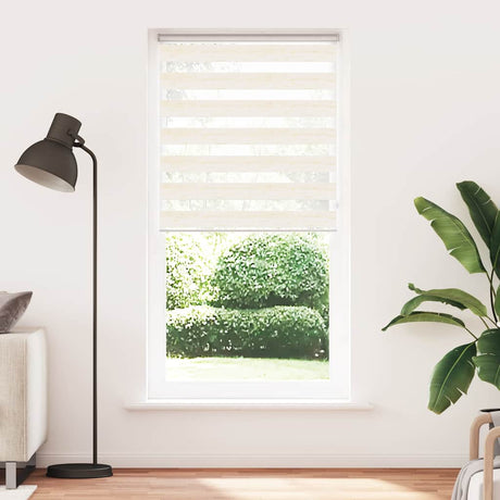 VidaXL store enrouleur zèbre 100x230 cm largeur de tissu 95,9 cm marbre beige