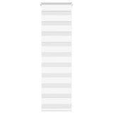 Vidaxx store enrouleur zèbre 45x100 cm largeur de tissu 40,9 cm polyester blanc