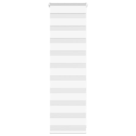 Vidaxx store enrouleur zèbre 45x100 cm largeur de tissu 40,9 cm polyester blanc