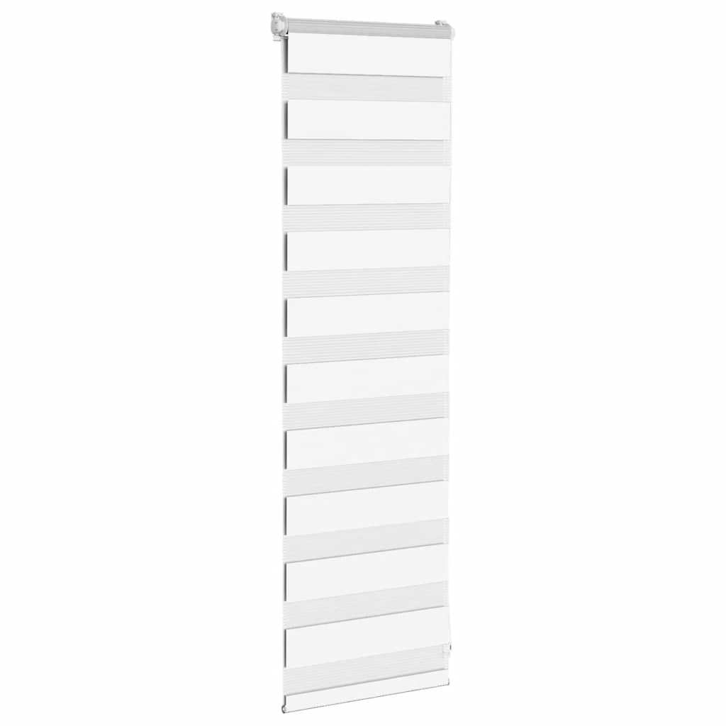 Vidaxl Zebra roller blind 45x100 cm dust width 40.9 cm Polyester white