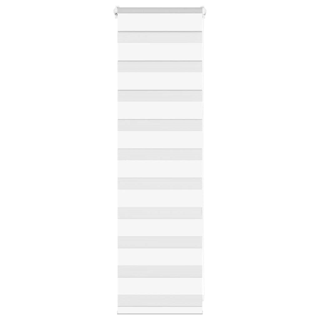 Vidaxx store enrouleur zèbre 50x100 cm largeur de tissu 45,9 cm polyester blanc