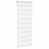 Vidaxx store enrouleur zèbre 65x100 cm largeur de tissu 60,9 cm polyester blanc