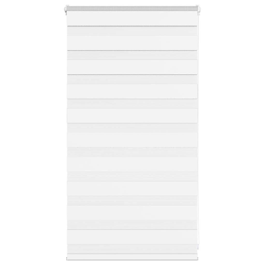 VidaXL store zèbre 75x100 cm largeur de tissu 70,9 cm polyester blanc
