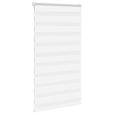 VidaXL store zèbre 75x100 cm largeur de tissu 70,9 cm polyester blanc