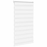VidaXL store zèbre 85x100 cm largeur de tissu 80,9 cm polyester blanc