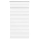 VidaXL store zèbre 90x100 cm largeur de tissu 85,9 cm polyester blanc