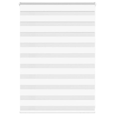 VidaXL store zèbre 95x100 cm largeur de tissu 90,9 cm polyester blanc