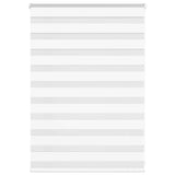 VidaXL store zèbre 100x100 cm largeur de tissu 95,9 cm polyester blanc