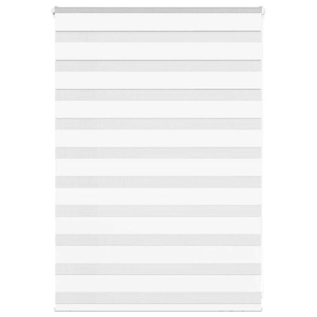 VidaXL store zèbre 100x100 cm largeur de tissu 95,9 cm polyester blanc