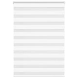 VidaXL store zébré 110x100 cm largeur de tissu 105,9 cm polyester blanc