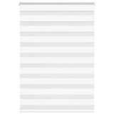 VidaXL store zèbre 115x100 cm largeur de tissu 110,9 cm polyester blanc