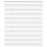 VidaXL store zèbre 130x100 cm largeur de tissu 125,9 cm polyester blanc