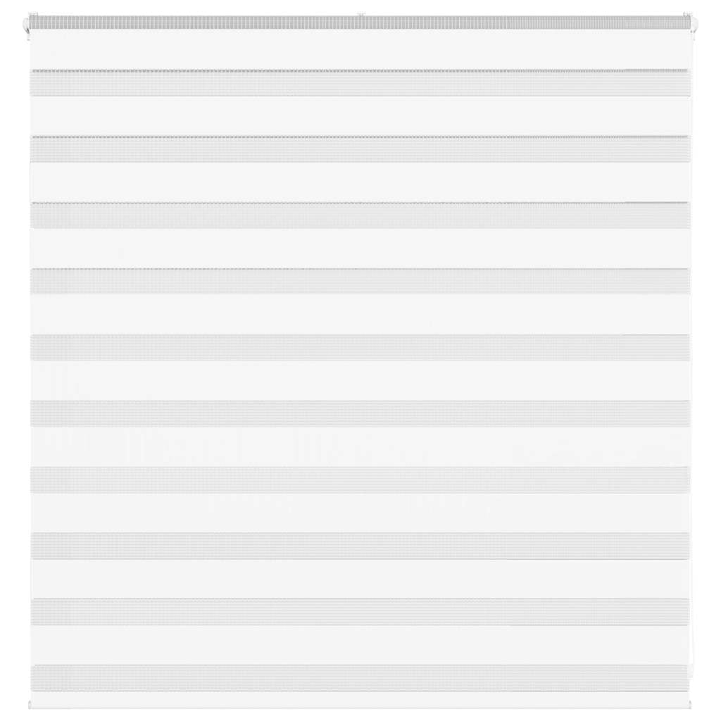 VidaXL store zèbre 140x100 cm largeur de tissu 135,9 cm polyester blanc