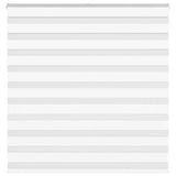 VidaXL store zèbre 145x100 cm largeur de tissu 140,9 cm polyester blanc