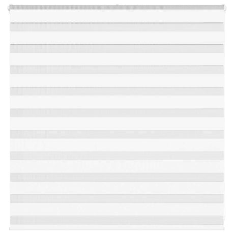 VidaXL store zèbre 145x100 cm largeur de tissu 140,9 cm polyester blanc