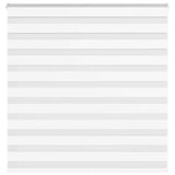 VidaXL store zèbre 150x100 cm largeur de tissu 145,9 cm polyester blanc