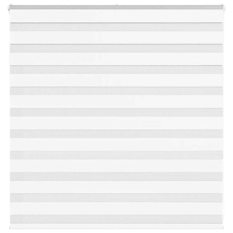 VidaXL store zèbre 150x100 cm largeur de tissu 145,9 cm polyester blanc