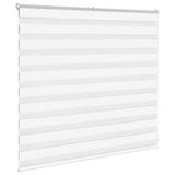 VidaXL store zèbre 160x100 cm largeur de tissu 155,9 cm polyester blanc