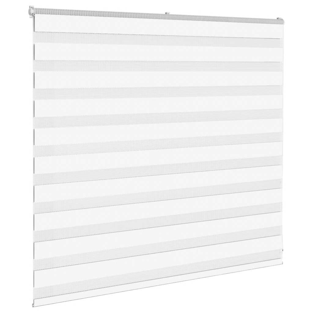 VidaXL store zèbre 165x100 cm largeur de tissu 160,9 cm polyester blanc