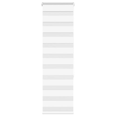 Vidaxx store enrouleur zèbre 45x150 cm largeur de tissu 40,9 cm polyester blanc