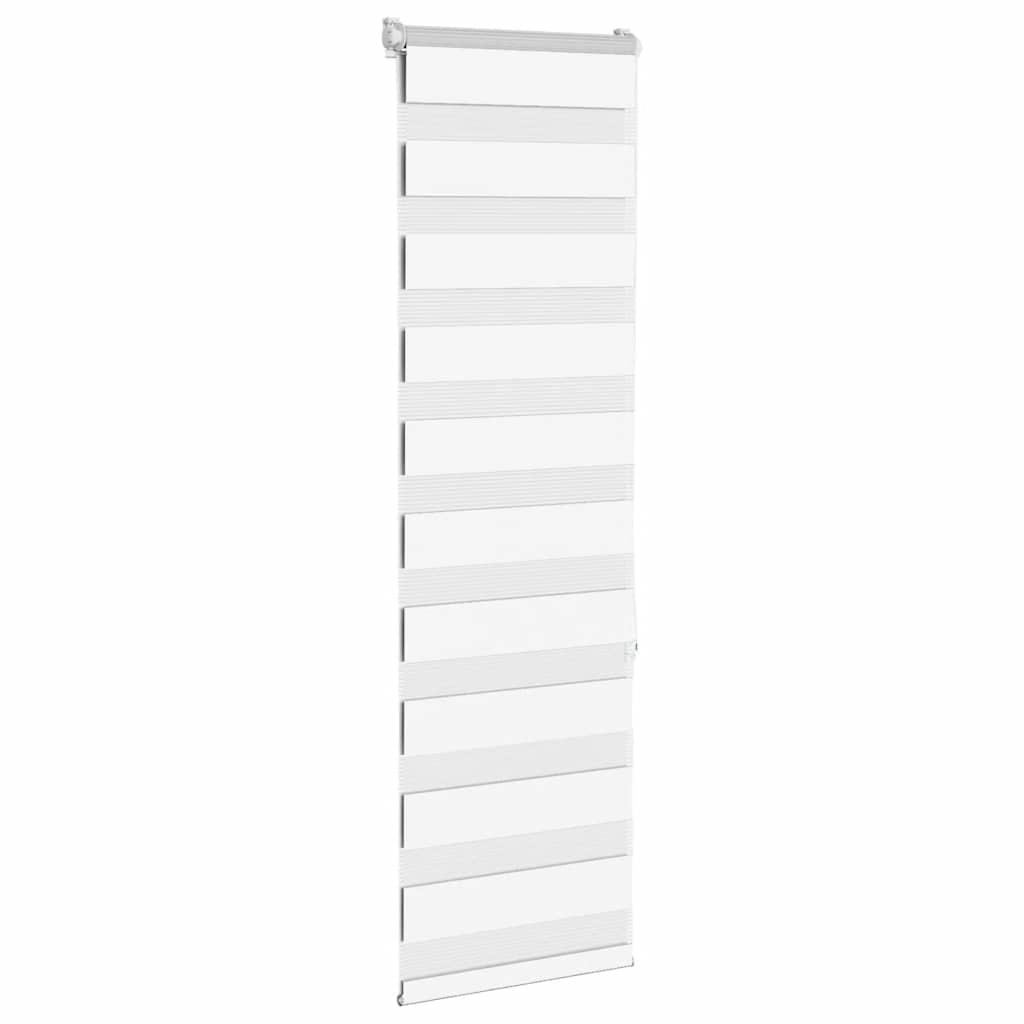 Vidaxx store enrouleur zèbre 45x150 cm largeur de tissu 40,9 cm polyester blanc