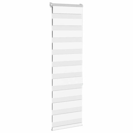 Vidaxx store enrouleur zèbre 45x150 cm largeur de tissu 40,9 cm polyester blanc