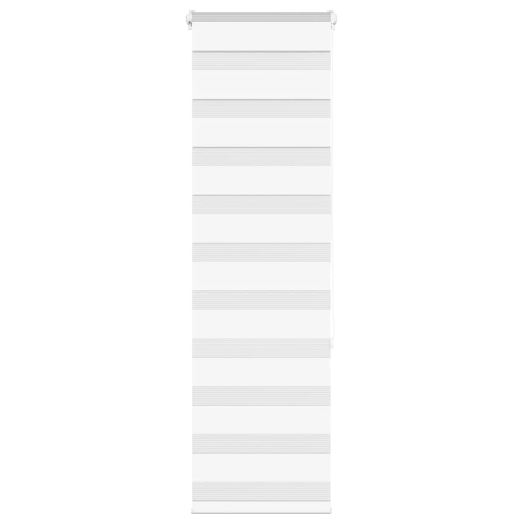 Vidaxx store enrouleur zèbre 50x150 cm largeur de tissu 45,9 cm polyester blanc