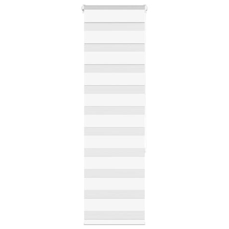 Vidaxx store enrouleur zèbre 50x150 cm largeur de tissu 45,9 cm polyester blanc