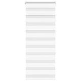 VidaXL store enrouleur zèbre 65x150 cm largeur de tissu 60,9 cm polyester blanc