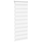 VidaXL store enrouleur zèbre 65x150 cm largeur de tissu 60,9 cm polyester blanc