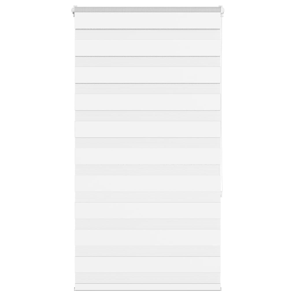 VidaXL store zèbre 70x150 cm largeur de tissu 65,9 cm polyester blanc