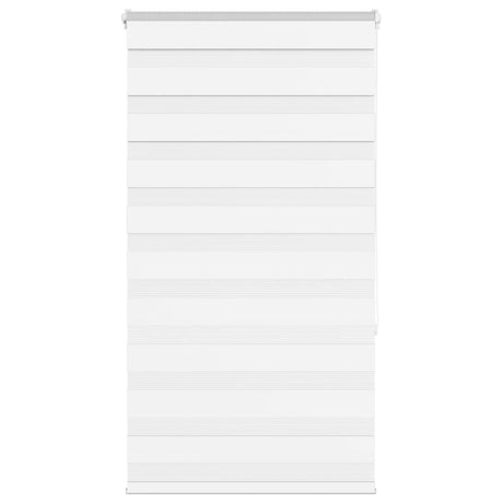 VidaXL store zèbre 70x150 cm largeur de tissu 65,9 cm polyester blanc
