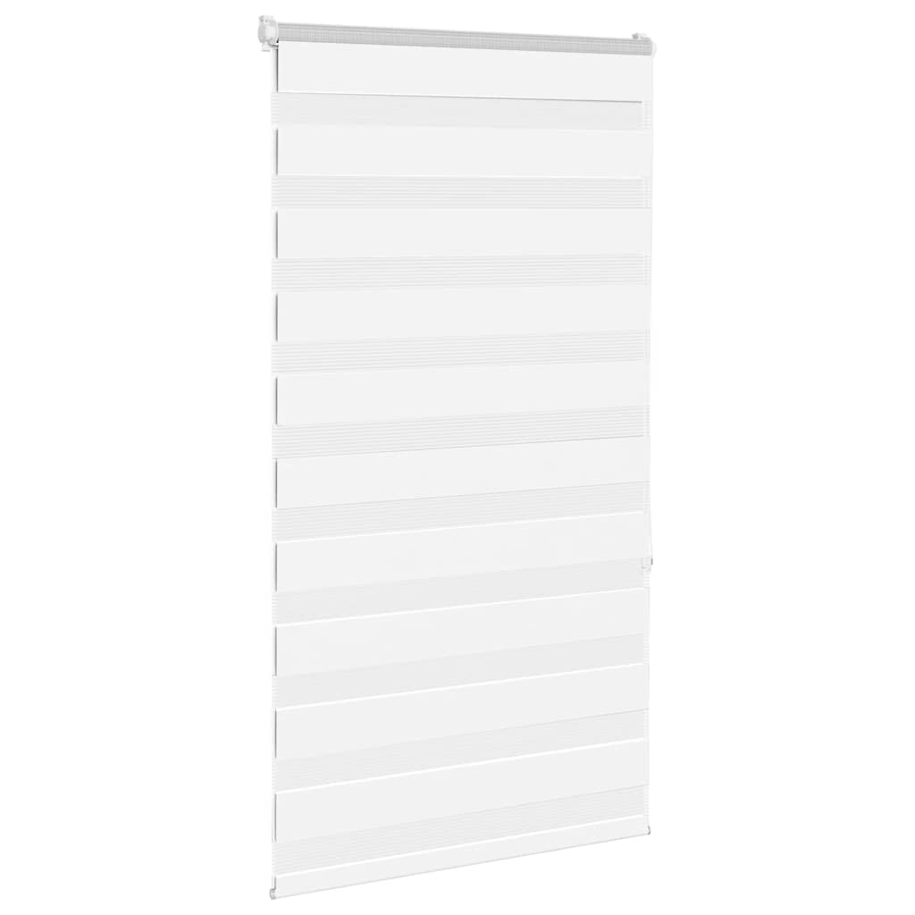 VidaXL store zèbre 70x150 cm largeur de tissu 65,9 cm polyester blanc