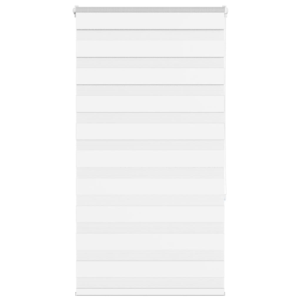 Vidaxl Zebra Roller Blind 75x150 cm Staubbreite 70,9 cm Polyester weiß