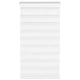 Vidaxl Zebra Roller Blind 75x150 cm Širina prahu 70,9 cm poliestrska bela