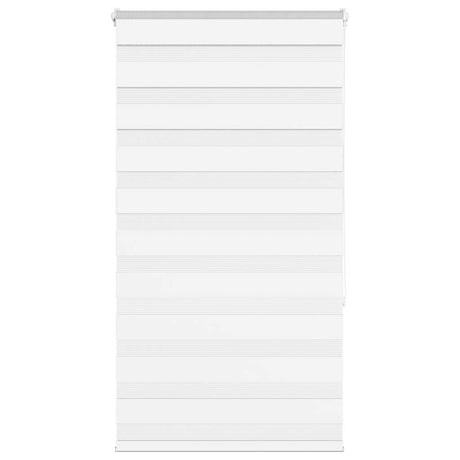 Vidaxx store enrouleur zèbre 80x150 cm largeur de tissu 75,9 cm polyester blanc
