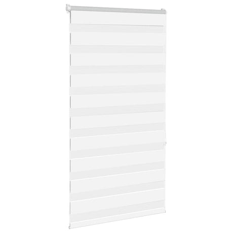 Vidaxx store enrouleur zèbre 80x150 cm largeur de tissu 75,9 cm polyester blanc