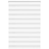 VidaXL store enrouleur zèbre 95x150 cm largeur de tissu 90,9 cm polyester blanc