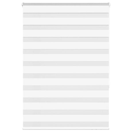 VidaXL store enrouleur zèbre 95x150 cm largeur de tissu 90,9 cm polyester blanc