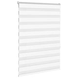 Vidaxl Zebra Roller Blind 105x150 cm støvbredde 100,9 cm polyester hvid