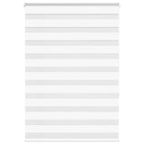 Vidaxl Zebra Roller Blind 110x150 cm støvbredde 105,9 cm polyester hvid