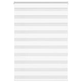 VidaXL store enrouleur zèbre 115x150 cm largeur du tissu 110,9 cm polyester blanc